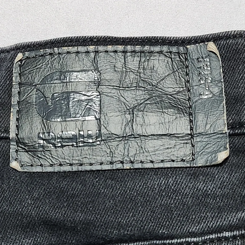 G-Star Raw 3301 Slim Fit Jeans Mens 38x31 Faded Black Premium Italian Fabric - Picture 15 of 16